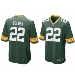 Men Green Bay Packers #22 Matthew Golden 2025 Draft Nike Home Green Stitched Jersey
