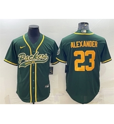 Men Green Bay Packers 23 Jaire Alexander Green Gold With Patch Cool Base Stitched Baseball Jersey Men Green Bay Packers 23 Jaire Alexander Green Gold With Patch Cool Base Stitched Baseball Jersey