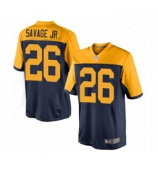 Men Green Bay Packers 26 Darnell Savage Jr Limited Navy Blue Alternate Football Jersey Men Green Bay Packers 26 Darnell Savage Jr Limited Navy Blue Alternate Football Jersey
