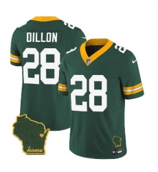 Men Green Bay Packers 28 A J Dillon Green 2023 F U S E Home Patch Vapor Untouchable Limited Stitched Jersey Men Green Bay Packers 28 A J Dillon Green 2023 F U S E Home Patch Vapor Untouchable Limited Stitched Jersey