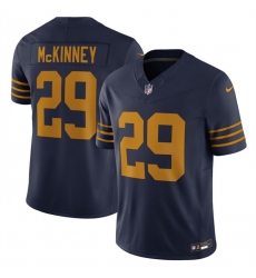 Men Green Bay Packers 29 Xavier McKinney Navy The 1923 Classic Vapor F U S E  Limited Stitched Football Jersey