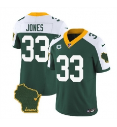 Men Green Bay Packers 33 Aaron Jones Green White 2023 F U S E Home Patch And 1 Star C Patch Vapor Untouchable Limited Stitched Jersey Men Green Bay Packers 33 Aaron Jones Green White 2023 F U S E Home Patch And 1 Star C Patch Vapor Untouchable Limited Stitched Jersey
