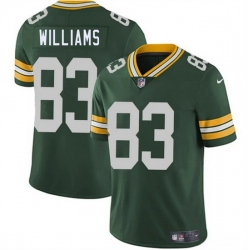 Men Green Bay Packers 83 Savion Williams Green 2025 Draft Vapor Untouchable Limited Stitched Football Jersey