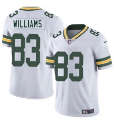 Men Green Bay Packers 83 Savion Williams White 2025 Draft Vapor Untouchable Limited Stitched Football Jersey Men Green Bay Packers 83 Savion Williams White 2025 Draft Vapor Untouchable Limited Stitched Football Jersey