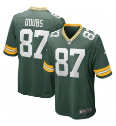 Men Green Bay Packers 87 Romeo Doubs Green Stitched Game JerseyS Men Green Bay Packers 87 Romeo Doubs Green Stitched Game JerseyS