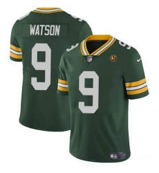 Men Green Bay Packers 9 Christian Watson Green Vapor Limited Throwback Stitched Football Jersey Men Green Bay Packers 9 Christian Watson Green Vapor Limited Throwback Stitched Football Jersey