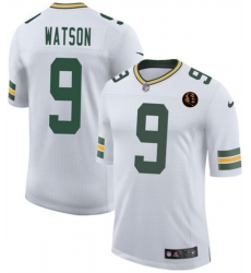Men Green Bay Packers 9 Christian Watson White 2025 New With John Madden Patch Vapor Untouchable Limited Stitched Football Jersey Men Green Bay Packers 9 Christian Watson White 2025 New With John Madden Patch Vapor Untouchable Limited Stitched Football Jersey