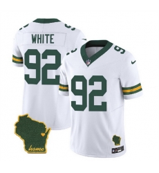 Men Green Bay Packers 92 Reggie White White 2023 F U S E Home Patch Vapor Untouchable Limited Stitched Jersey Men Green Bay Packers 92 Reggie White White 2023 F U S E Home Patch Vapor Untouchable Limited Stitched Jersey