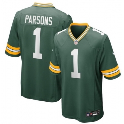 Men Green Bay Packers Micah Parsons #1 Green Nike F U S E Stitched NFL Jersey