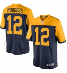 Men Nike Green Bay Packers 12 Aaron Rodgers Limited Navy Blue Alternate NFL Jersey Men Nike Green Bay Packers 12 Aaron Rodgers Limited Navy Blue Alternate NFL Jersey