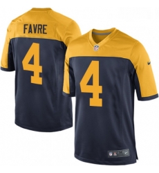 Men Nike Green Bay Packers 4 Brett Favre Game Navy Blue Alternate NFL Jersey Men Nike Green Bay Packers 4 Brett Favre Game Navy Blue Alternate NFL Jersey