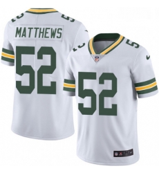 Men Nike Green Bay Packers 52 Clay Matthews White Vapor Untouchable Limited Player NFL Jersey Men Nike Green Bay Packers 52 Clay Matthews White Vapor Untouchable Limited Player NFL Jersey