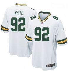 Men Nike Green Bay Packers 92 Reggie White Game White NFL Jersey Men Nike Green Bay Packers 92 Reggie White Game White NFL Jersey