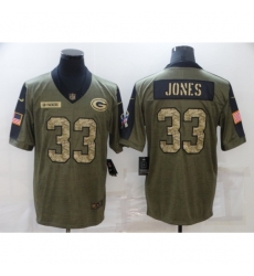 Men's Green Bay Packers #33 Aaron Jones Camo 2021 Salute To Service Limited Player Jersey Men's Green Bay Packers #33 Aaron Jones Camo 2021 Salute To Service Limited Player Jersey
