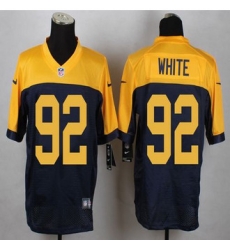 New Packers #92 Green Bay Packers White Navy Blue Alternate Mens Stitched NFL New Elite Jersey New Packers #92 Green Bay Packers White Navy Blue Alternate Mens Stitched NFL New Elite Jersey