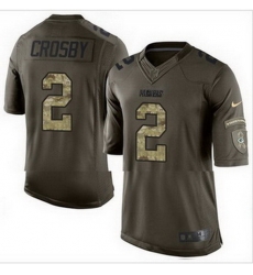 Nike Green Bay Packers #2 Mason Crosby Green Mens Stitched NFL Limited Salute To Service Jersey Nike Green Bay Packers #2 Mason Crosby Green Mens Stitched NFL Limited Salute To Service Jersey