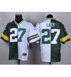 Nike Green Bay Packers 27 Eddie Lacy green-white Elite Split NFL Jersey Nike Green Bay Packers 27 Eddie Lacy green-white Elite Split NFL Jersey
