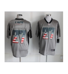 Nike Green Bay Packers 27 Eddie Lacy grey Elite USA Flag Fashion NFL Jersey Nike Green Bay Packers 27 Eddie Lacy grey Elite USA Flag Fashion NFL Jersey