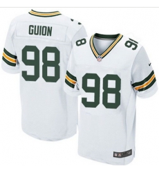 Nike Green Bay Packers #98 Letroy Guion White Mens Stitched NFL Elite Jersey Nike Green Bay Packers #98 Letroy Guion White Mens Stitched NFL Elite Jersey