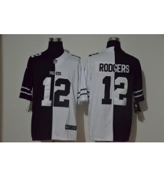 Nike Packers 12 Aaron Rodgers Black And White Split Vapor Untouchable Limited Jersey Nike Packers 12 Aaron Rodgers Black And White Split Vapor Untouchable Limited Jersey