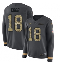 Nike Packers #18 Randall Cobb Anthracite Salute to Service Jersey Nike Packers #18 Randall Cobb Anthracite Salute to Service Jersey