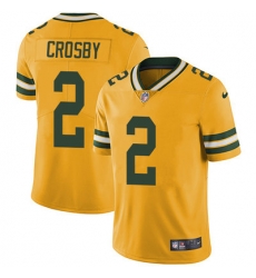 Nike Packers #2 Mason Crosby Yellow Mens Stitched NFL Limited Rush Jersey Nike Packers #2 Mason Crosby Yellow Mens Stitched NFL Limited Rush Jersey