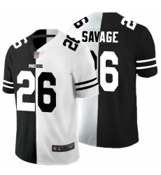 Nike Packers 26 Darnell Savage Jr. Black And White Split Vapor Untouchable Limited Jersey Nike Packers 26 Darnell Savage Jr. Black And White Split Vapor Untouchable Limited Jersey