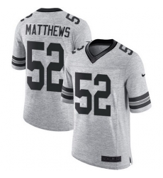 Nike Packers #52 Clay Matthews Gray Mens Stitched NFL Limited Gridiron Gray II Jersey Nike Packers #52 Clay Matthews Gray Mens Stitched NFL Limited Gridiron Gray II Jersey