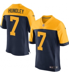 Nike Packers #7 Brett Hundley Mens Elite Navy Blue Alternate NFL Jersey Nike Packers #7 Brett Hundley Mens Elite Navy Blue Alternate NFL Jersey