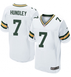 Nike Packers #7 Brett Hundley Mens Elite White NFL Jersey Nike Packers #7 Brett Hundley Mens Elite White NFL Jersey