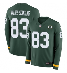 Nike Packers #83 Marquez Valdes Scantling Green Team Color Men Stitched NFL Limited Therma Long Sleeve Jersey Nike Packers #83 Marquez Valdes Scantling Green Team Color Men Stitched NFL Limited Therma Long Sleeve Jersey