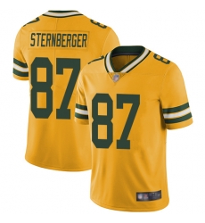 Packers 87 Jace Sternberger Yellow Men Stitched Football Limited Rush Jersey Packers 87 Jace Sternberger Yellow Men Stitched Football Limited Rush Jersey