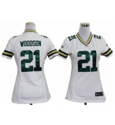 Nike Women NFL Green Bay Packers #21 Woodson white jerseys Nike Women NFL Green Bay Packers #21 Woodson white jerseys