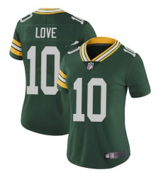 Women Green Bay Packers 10 Jordan Love Green Limited Team Color Vapor Untouchable Jersey Women Green Bay Packers 10 Jordan Love Green Limited Team Color Vapor Untouchable Jersey