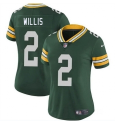 Women Green Bay Packers 2 Malik Willis Green Vapor Untouchable Limited Stitched Jersey Women Green Bay Packers 2 Malik Willis Green Vapor Untouchable Limited Stitched Jersey