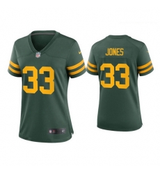 Women Green Bay Packers 33 Aaron Jones Alternate Game Green Jersey Women Green Bay Packers 33 Aaron Jones Alternate Game Green Jersey