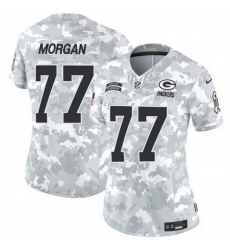 Women Green Bay Packers 77 Jordan Morgan 2024 F U S E Arctic Camo Salute To Service Limited Stitched Football Jersey Women Green Bay Packers 77 Jordan Morgan 2024 F U S E Arctic Camo Salute To Service Limited Stitched Football Jersey