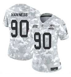 Women Green Bay Packers 90 Lukas Van Ness 2024 F U S E Arctic Camo Salute To Service Limited Stitched Football Jersey Women Green Bay Packers 90 Lukas Van Ness 2024 F U S E Arctic Camo Salute To Service Limited Stitched Football Jersey