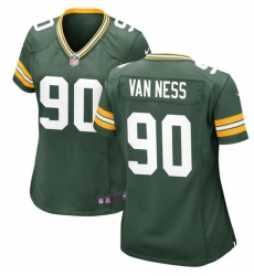 Women Green Bay Packers 90 Lukas Van Ness Green 2023 Draft Stitched Game Jersey Women Green Bay Packers 90 Lukas Van Ness Green 2023 Draft Stitched Game Jersey