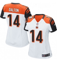 Womens Nike Cincinnati Bengals 14 Andy Dalton Game White NFL Jersey Womens Nike Cincinnati Bengals 14 Andy Dalton Game White NFL Jersey