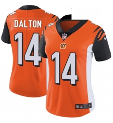 Womens Nike Cincinnati Bengals 14 Andy Dalton Vapor Untouchable Limited Orange Alternate NFL Jersey Womens Nike Cincinnati Bengals 14 Andy Dalton Vapor Untouchable Limited Orange Alternate NFL Jersey