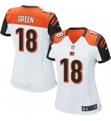 Womens Nike Cincinnati Bengals 18 AJ Green Game White NFL Jersey Womens Nike Cincinnati Bengals 18 AJ Green Game White NFL Jersey