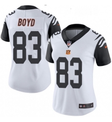 Womens Nike Cincinnati Bengals 83 Tyler Boyd Limited White Rush Vapor Untouchable NFL Jersey Womens Nike Cincinnati Bengals 83 Tyler Boyd Limited White Rush Vapor Untouchable NFL Jersey