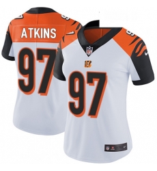 Womens Nike Cincinnati Bengals 97 Geno Atkins Elite White NFL Jersey Womens Nike Cincinnati Bengals 97 Geno Atkins Elite White NFL Jersey