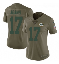 Womens Nike Green Bay Packers 17 Davante Adams Limited Olive 2017 Salute to Service NFL Jersey Womens Nike Green Bay Packers 17 Davante Adams Limited Olive 2017 Salute to Service NFL Jersey