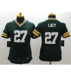 Women's Nike Green Bay Packers #27 Eddie Lacy Green Team Color Stitched NFL Limited Jersey Women's Nike Green Bay Packers #27 Eddie Lacy Green Team Color Stitched NFL Limited Jersey