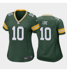 women jordan love green bay packers green game jersey women jordan love green bay packers green game jersey