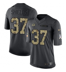 Nike Packers #37 Sam Shields Black Youth Stitched NFL Limited 2016 Salute to Service Jersey Nike Packers #37 Sam Shields Black Youth Stitched NFL Limited 2016 Salute to Service Jersey
