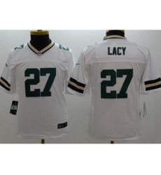 Youth Nike Green Bay Packers #27 Eddie Lacy White Stitched NFL Limited Jersey Youth Nike Green Bay Packers #27 Eddie Lacy White Stitched NFL Limited Jersey