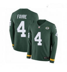 Youth Nike Green Bay Packers 4 Brett Favre Limited Green Therma Long Sleeve NFL Jersey Youth Nike Green Bay Packers 4 Brett Favre Limited Green Therma Long Sleeve NFL Jersey